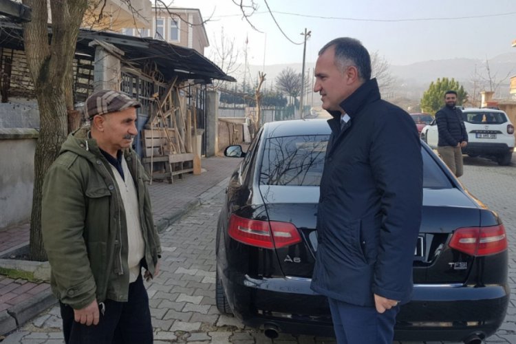 Bursa İnegöl Belediye Başkanı Taban'dan mahalleyi temizleyen gönüllü vatandaşa ziyaret