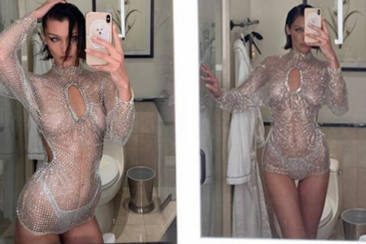 Bella Hadid'in ayna pozu g&uuml;ndem oldu