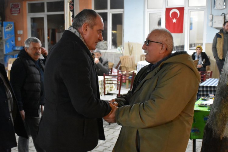 Bursa Gemlik Belediye Başkanı Sertaslan'dan köy ziyaretleri