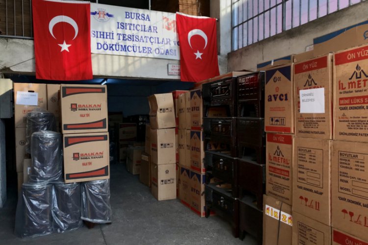 Bursa'da ihtiyaç sahipleri için 335 soba bağışlandı