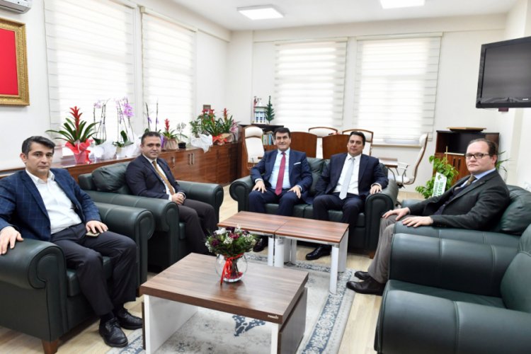 Bursa Osmangazi Belediye Başkanı Dündar'dan AÇSH Müdürü Yılmaz'a ziyaret