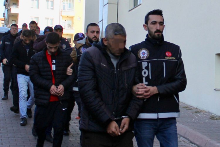Kayseri'de uyuşturucu operasyonuna 14 gözaltı