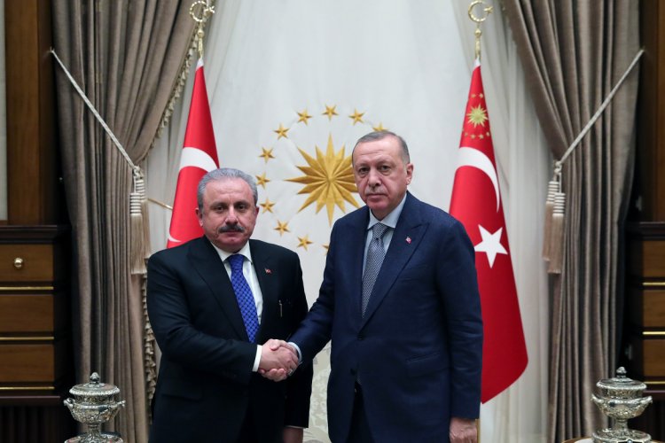 Cumhurbaşkanı Erdoğan TBMM Başkanı'nı kabul etti
