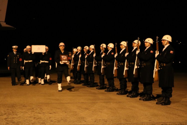 Şehidin naaşı memleketi Zonguldak'a getirildi