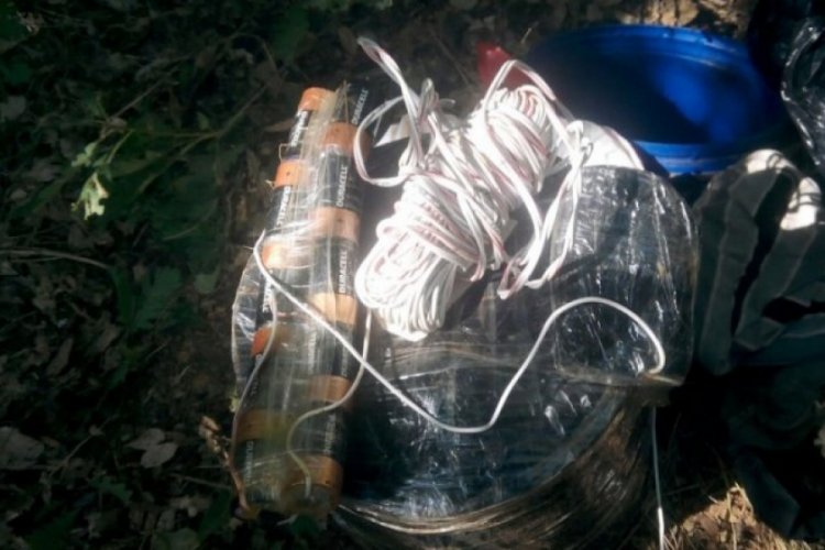 20 kilogram patlayıcı bulunan otomobil imha edildi