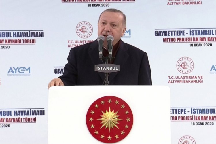 Cumhurbaşkanı Erdoğan'dan İstanbul Havalimanı Metrosu için ilk kaynak