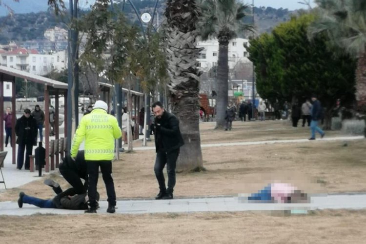 Eşini parkta vurdu, polis gelene kadar bekledi