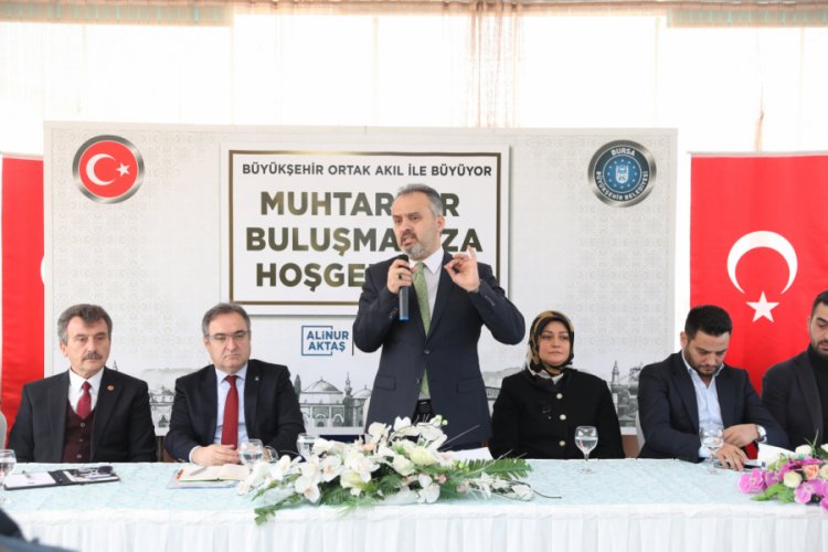 Bursa'da B&uuml;y&uuml;kşehir-muhtarlar ele ele