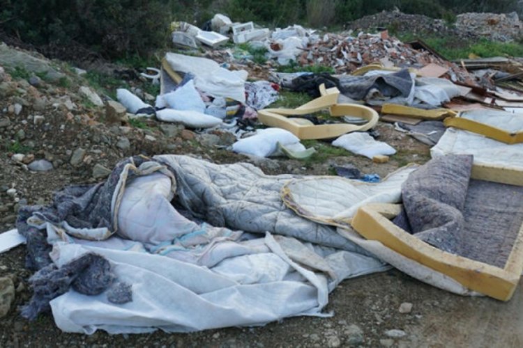 Ormanlık alandan 65 ton &ccedil;&ouml;p &ccedil;ıktı