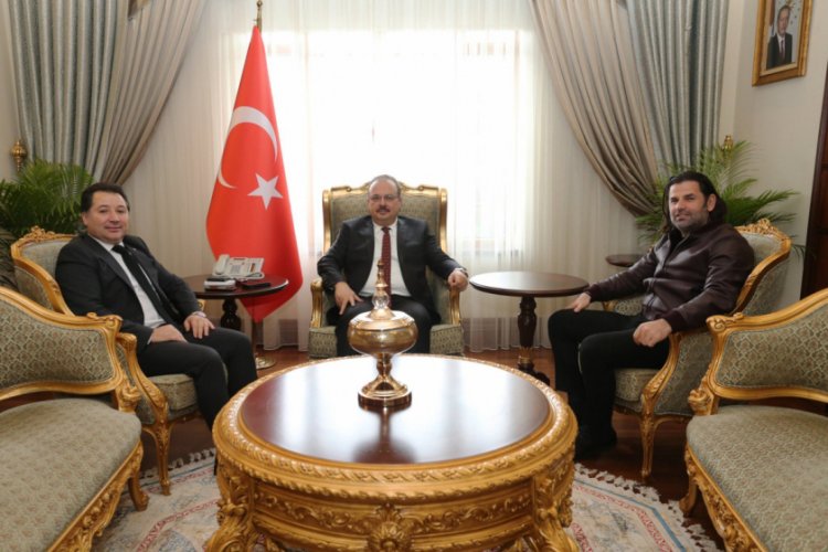 Mestan ve &Uuml;z&uuml;lmez'den Vali Canbolat'a ziyaret