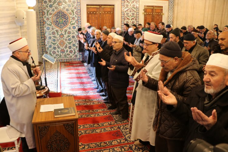 Selimiye Camii'nde 'yağmur' duası