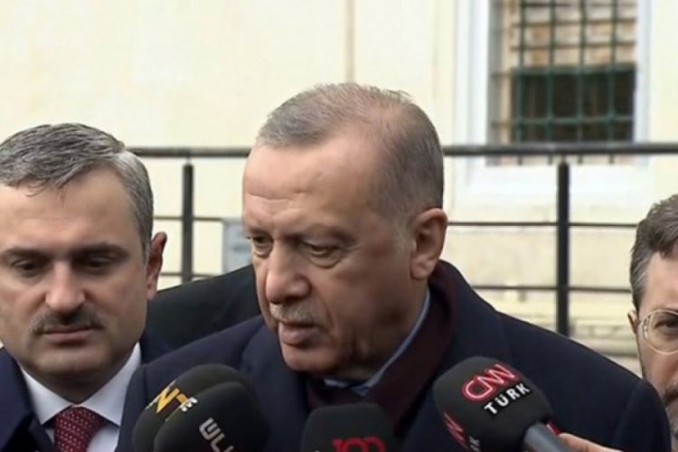 Cumhurbaşkanı Erdoğan deprem b&ouml;lgesinde: Devlet ve millet olarak elimizden geleni yapacağız