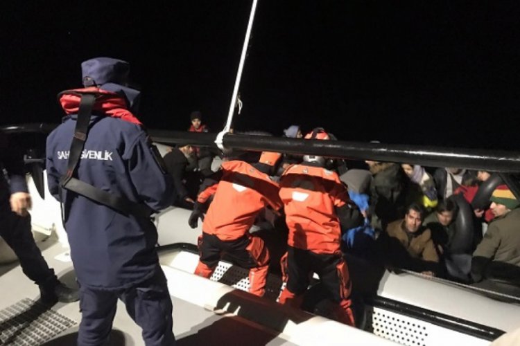 Enez a&ccedil;ıklarında 32 ka&ccedil;ak g&ouml;&ccedil;men yakalandı