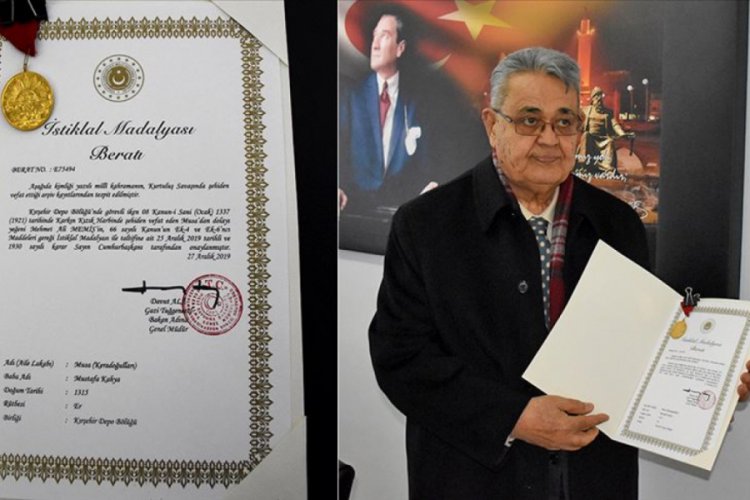 100 yıl sonra gelen "İstiklal Madalyası" mutluluğu