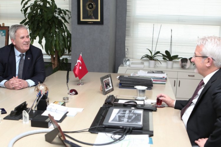 Kosova heyetinden Bursa Nil&uuml;fer Belediye Başkanı Erdem'e ziyaret