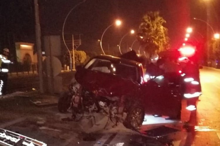 Trafik kazasında 2 kişi yaralandı