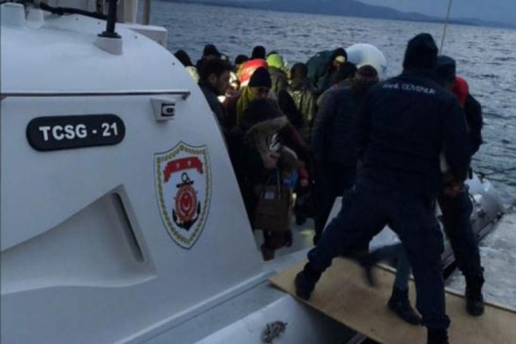 Didim a&ccedil;ıklarında 129 ka&ccedil;ak g&ouml;&ccedil;men yakalandı