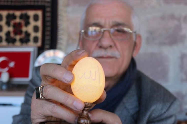 Yumurta kabuğuna 11 bin 827 delikle sanat