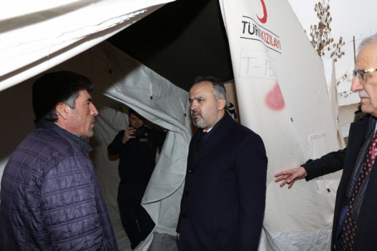 Bursa B&uuml;y&uuml;kşehir Belediye Başkanı Aktaş, Elazığ'a gitti