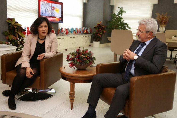 Mimarlardan Bursa Nil&uuml;fer Belediye Başkanı Erdem'e ziyaret
