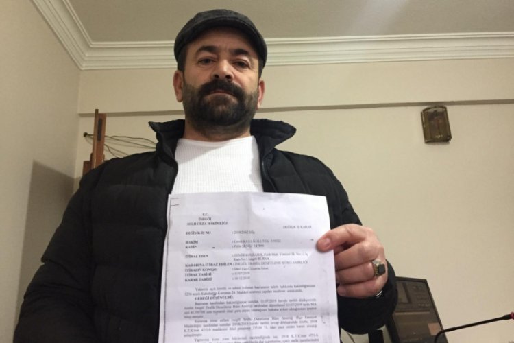 Bursa'da gelen ceza sonrası soluğu mahkemede aldı