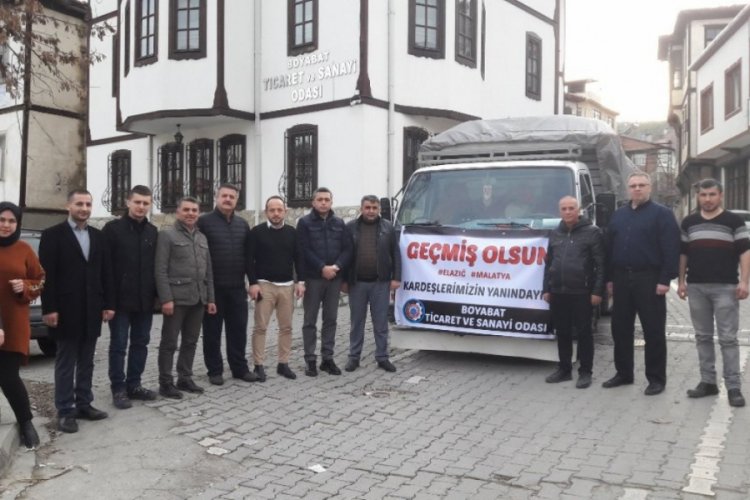 Sinop'tan deprem b&ouml;lgesine yardım eli