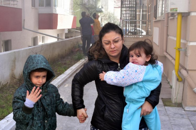 Yangın sırasında yangın merdiveni skandalı yaşandı