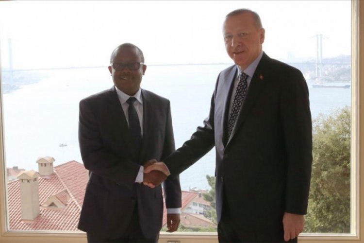 Cumhurbaşkanı Erdoğan, Gine Cumhurbaşkanı Embalo'yu kabul etti