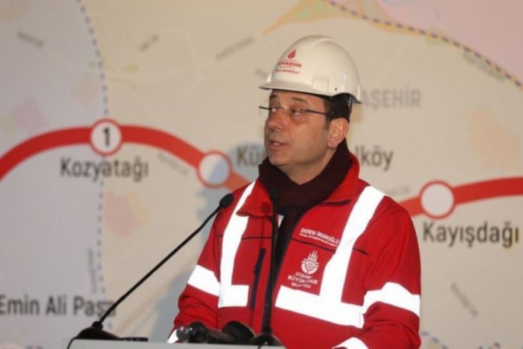 İmamoğlu, yapımı durdurulan metro hattının yeniden başladığını duyurdu