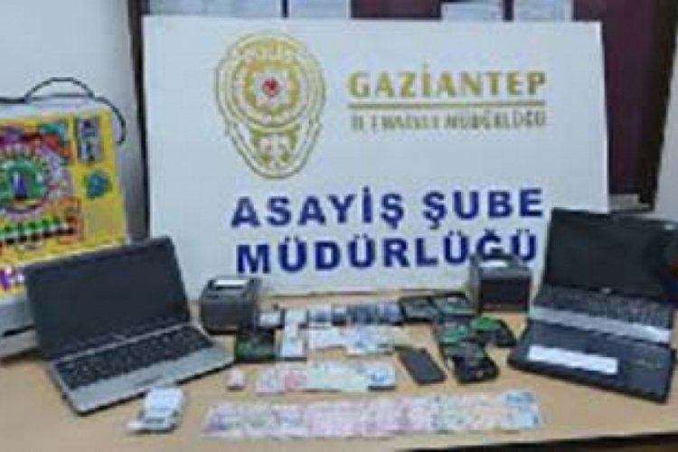 Gaziantep'te yasa dışı bahis operasyonu: 15 g&ouml;zaltı