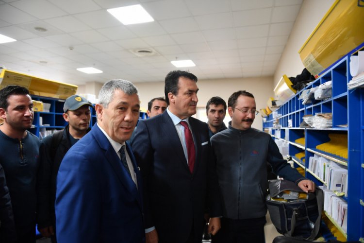 Başkan D&uuml;ndar'dan PTT Bursa Başm&uuml;d&uuml;rl&uuml;ğ&uuml;'ne ziyaret