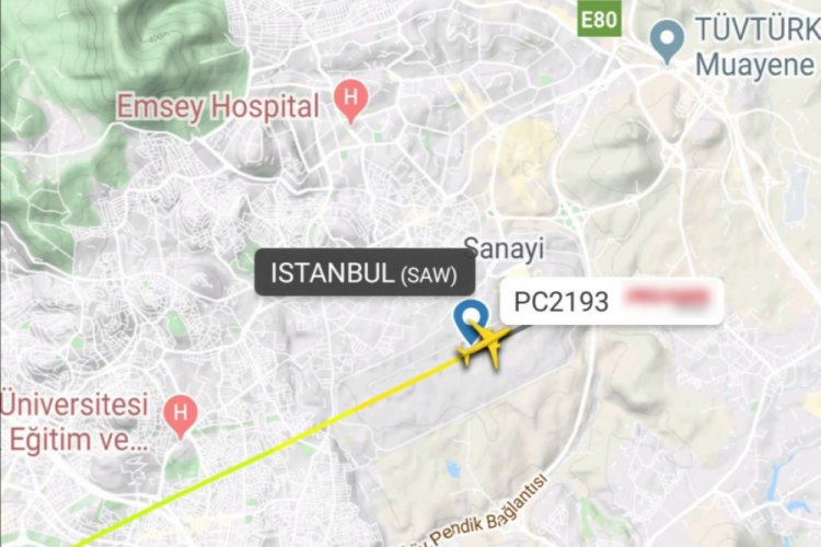 Pistten &ccedil;ıkan u&ccedil;ağın radar ekran g&ouml;r&uuml;nt&uuml;leri ortaya &ccedil;ıktı