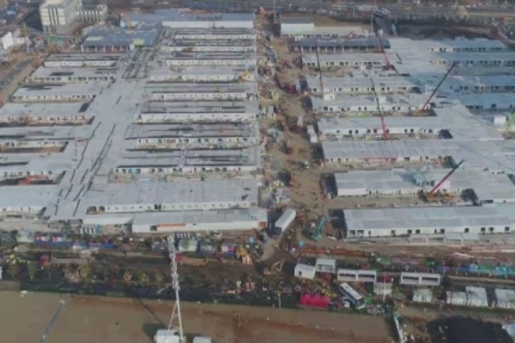 Korona vir&uuml;s&uuml; hastaları i&ccedil;in inşa edilen 2. hastane bitmek &uuml;zere