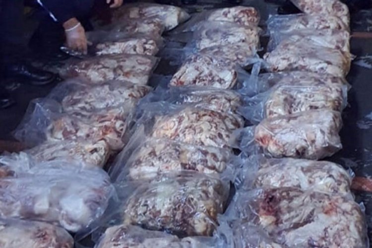 170 kilogram bozuk et ele ge&ccedil;irildi