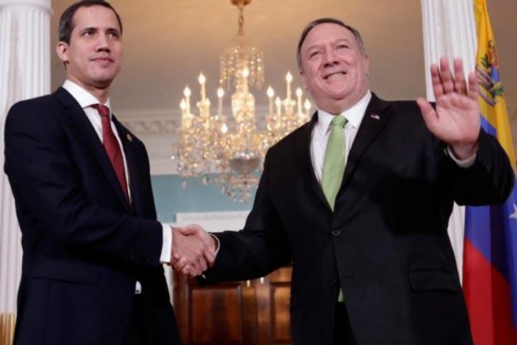 Pompeo ve Guaido Beyaz Saray'da g&ouml;r&uuml;şt&uuml;