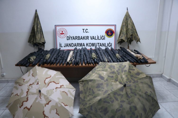 PKK'ya ait 364 termal şemsiye ele ge&ccedil;irildi
