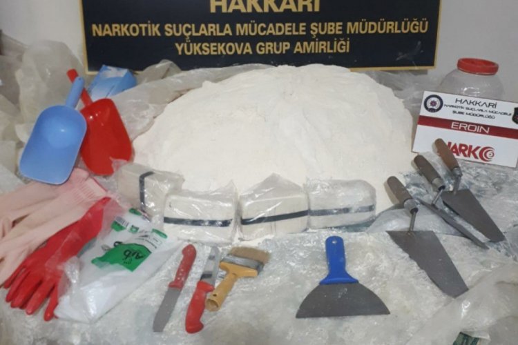 30 kilo 500 gram eroin ele ge&ccedil;irildi