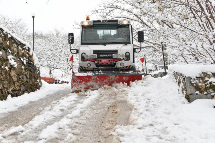 Bursa Osmangazi'de kar seferberliği
