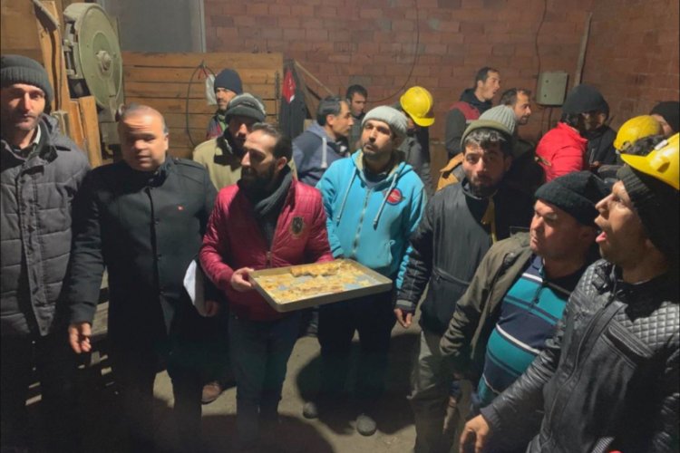 K&ouml;m&uuml;r ocağındaki iş&ccedil;ilerin iş bırakma eylemi sonlandı
