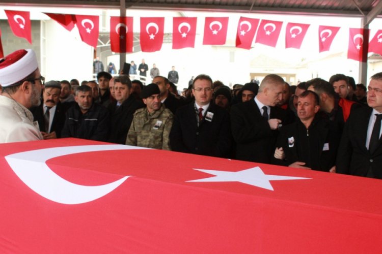 İdlib şehidi son yolculuğuna uğurlandı