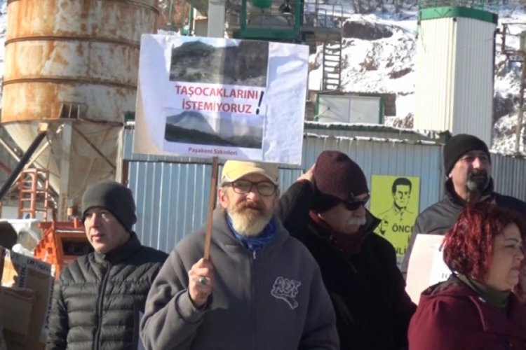 K&ouml;y halkı taş ocağının kapatılması i&ccedil;in dava a&ccedil;tı