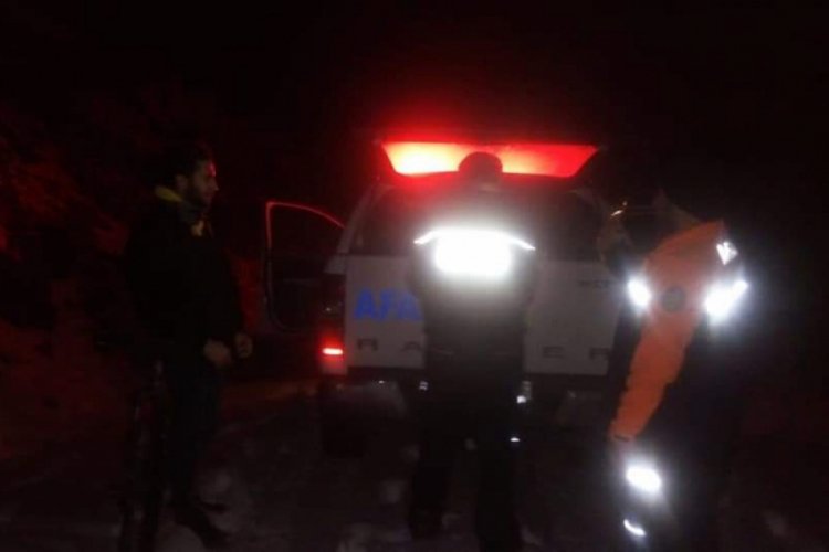 Bisiklet ile geziye &ccedil;ıkan gen&ccedil; dağda mahsur kaldı