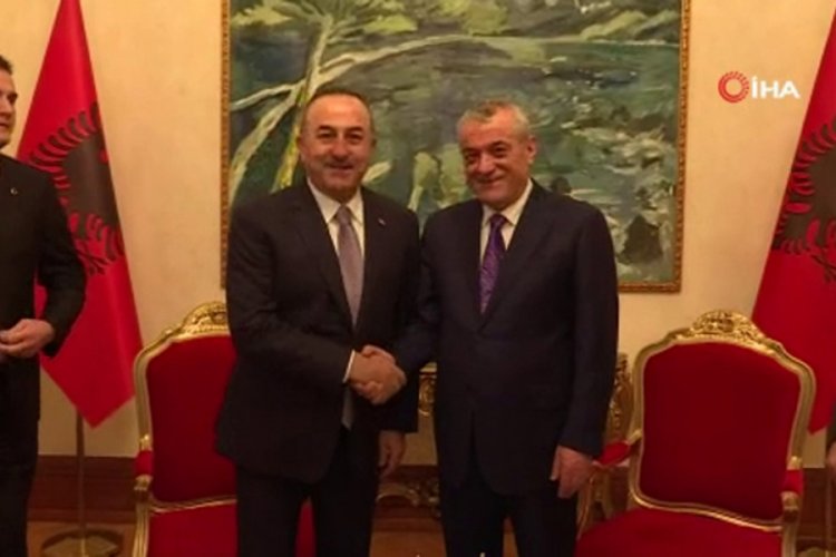 Bakan &Ccedil;avuşoğlu, Arnavutluk Meclis Başkanı Ru&ccedil;i ile g&ouml;r&uuml;şt&uuml;
