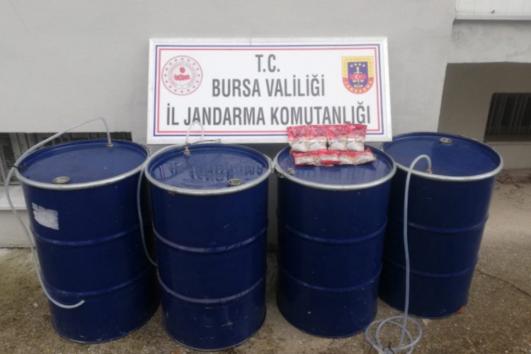 Bursa'da 440 litre ka&ccedil;ak i&ccedil;ki ele ge&ccedil;irildi