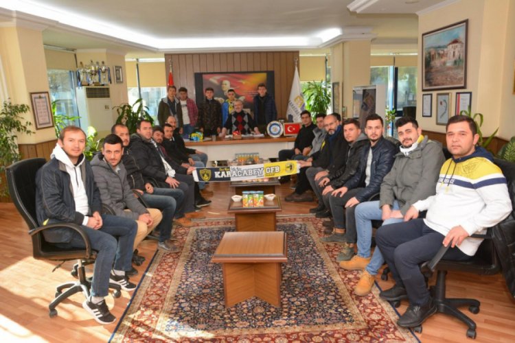 Bursa Karacabey Gen&ccedil; Fenerbah&ccedil;eliler Taraftar Grubu'ndan protokol ziyaretleri