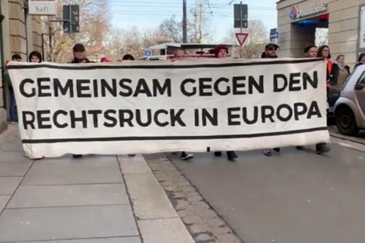 Almaya'da binlerce kişi aşırı sağa karşı sokaklara &ccedil;ıktı