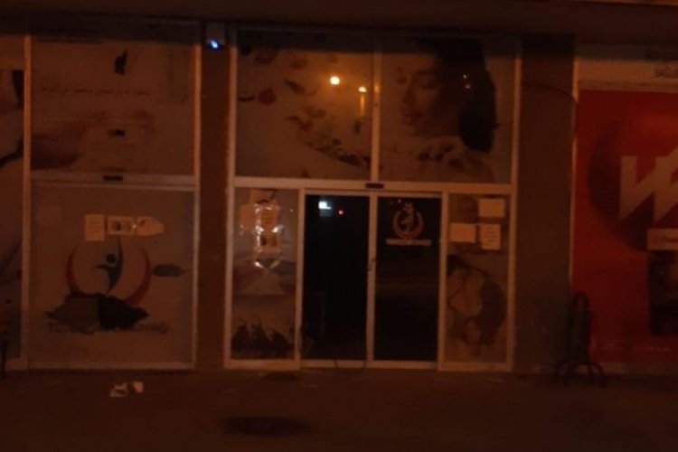 Sağlık merkezine molotoflu saldırı