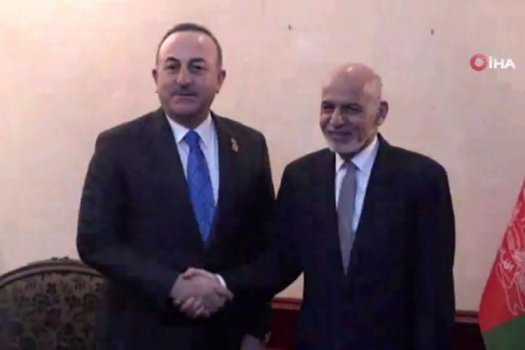 &Ccedil;avuşoğlu, Afganistan Cumhurbaşkanı Gani ile g&ouml;r&uuml;şt&uuml;