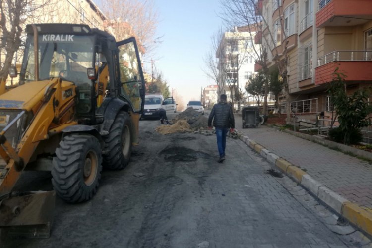 &Ccedil;alışma sırasında doğal gaz borusu patladı