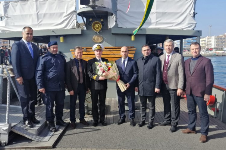 Nusret Mayın Gemisi, Karabiga'da ziyarete a&ccedil;ıldı